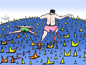 Dessin de Khalid Gueddar.