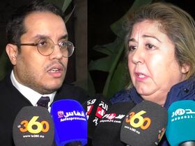 Me Mourad Elajouti, avocat des plaignants, et l'une des victimes de l'affaire Bab Darna.