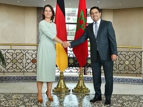 Nasser Bourita et la ministre des Affaires étrangères de la République fédérale d’Allemagne, Annalena Baerbock.