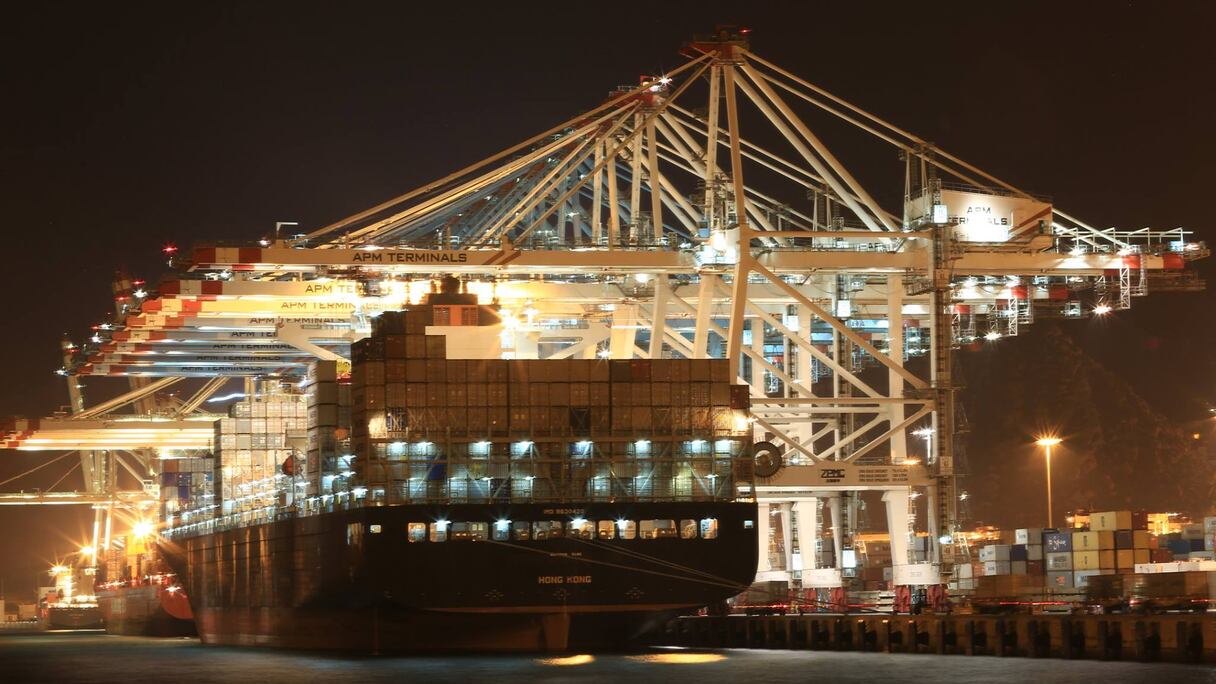 Le complexe portuaire Tanger Med, au Maroc.