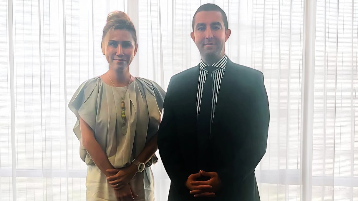 Amine El Mezouaghi, Directeur Général de l’ADD, et Trixie LohMirmand, Vice-Présidente Exécutive du DWTC et CEO de Kaoun International.