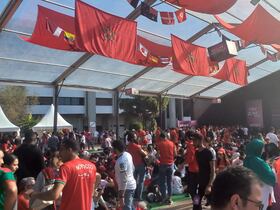 Une fan zone à Casablanca durant le Mondial 2022.