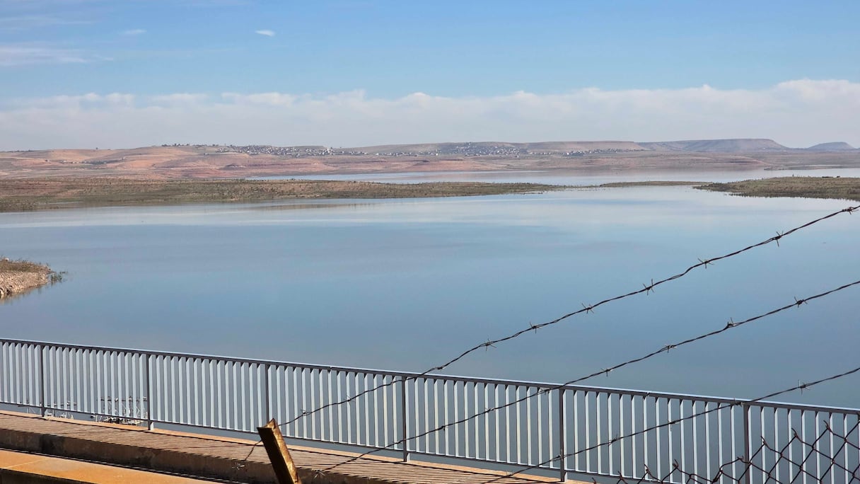 مشاهد من سد المسيرة ثاني أكبر سد في المغرب بعد ارتفاع نسبة ملئه إلى 8,5% (13 يناير2026)