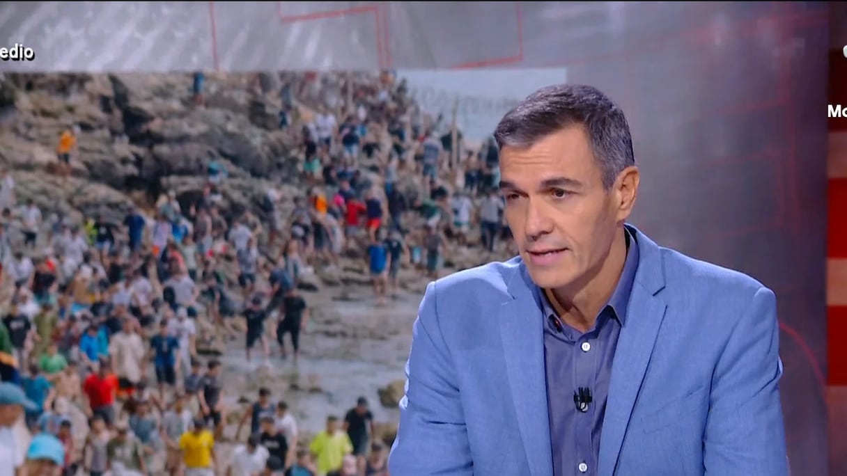Pedro Sánchez lors de son passage dans l'émission El Intermedio de la chaîne La Sexta.