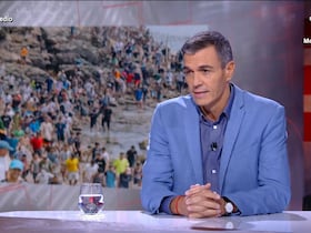 Pedro Sánchez lors de son passage dans l'émission El Intermedio de la chaîne La Sexta.