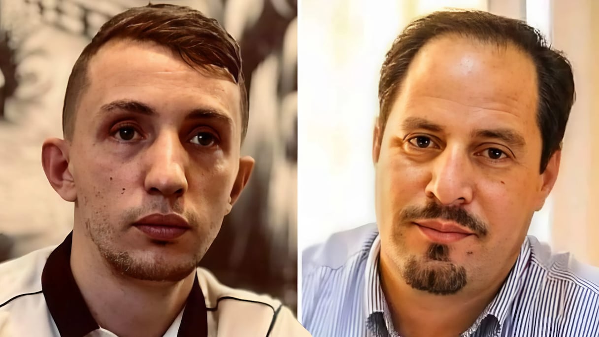 De gauche à droite, Mohamed Tadjadit et Abdelwakil Blamm, tous deux détenus d'opinion en Algérie.