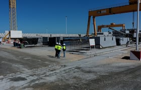 الأشغال بميناء الداخلة الأطلسي تتجاوز نسبة 53%