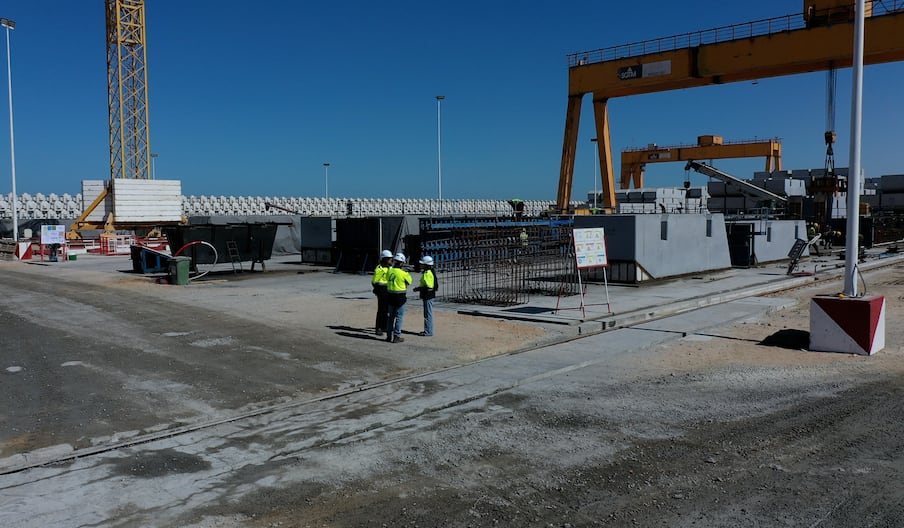 الأشغال بميناء الداخلة الأطلسي تتجاوز نسبة 53%