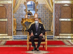 Le roi Mohammed VI, samedi 30 juillet 2022.