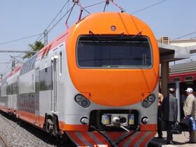 Un train de l'ONCF en gare.