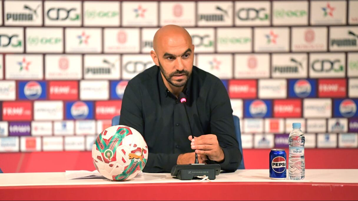 Walid Regragui, sélectionneur des Lions de l'Atlas.