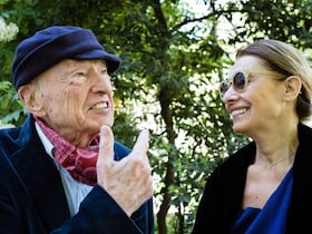 Feu Edgar Morin et son épouse, Sabah Abouessalam-Morin.