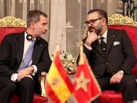 Le roi Felipe VI d'Espagne et le roi Mohammed VI.