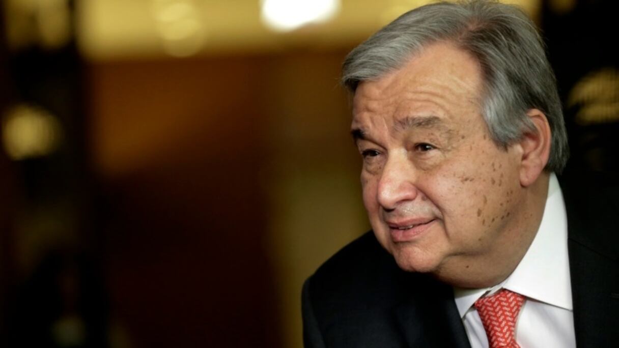 Le Portugais Antonio Guterres au siège de l'ONU à New York, le 12 avril 2016.