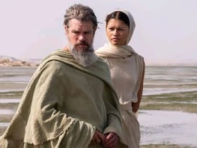 Matt Damon et Zendaya sur le tournage de "The Odyssey".