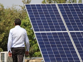 Des panneaux photovoltaïques.