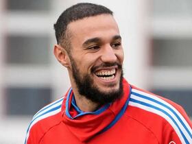 Noussair Mazraoui à l'entrainement du Bayern Munich, le 23 février 2023.