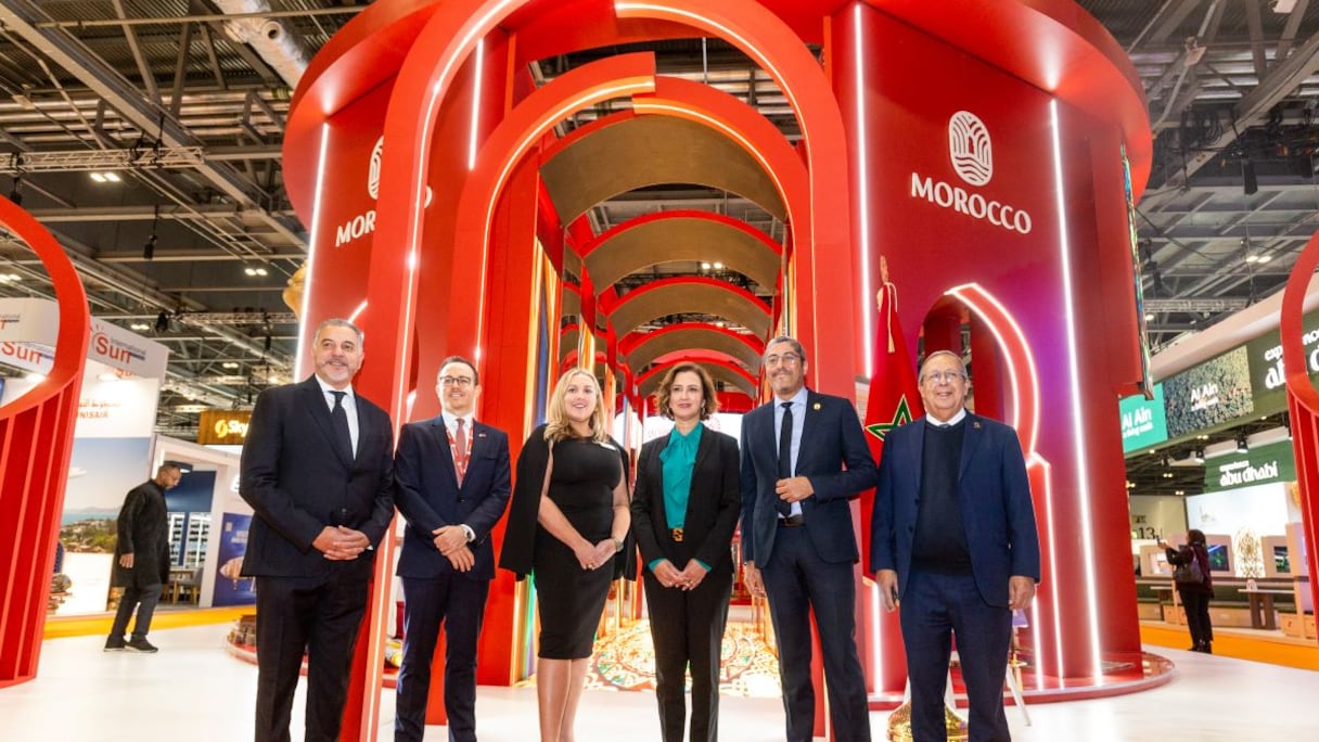 La délégation marocaine au WTM à Londres en 2023.