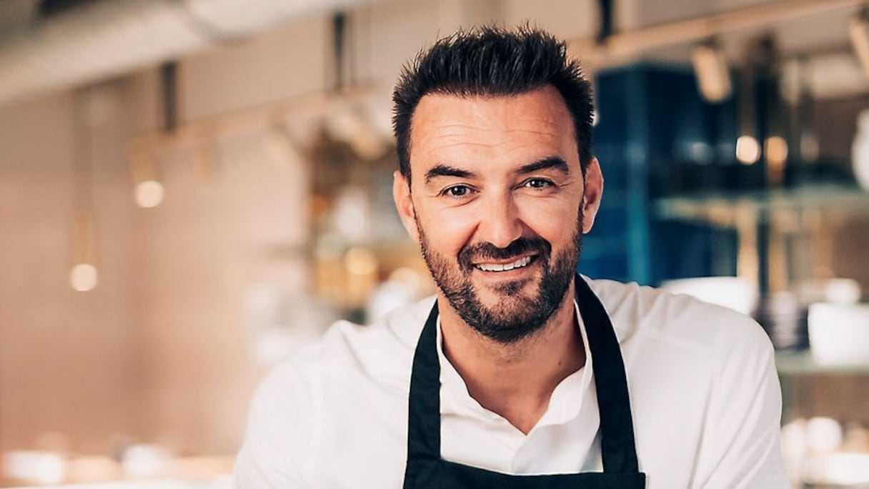 Le chef cuisinier, pâtissier et animateur à la télévision française, Cyril Lignac.