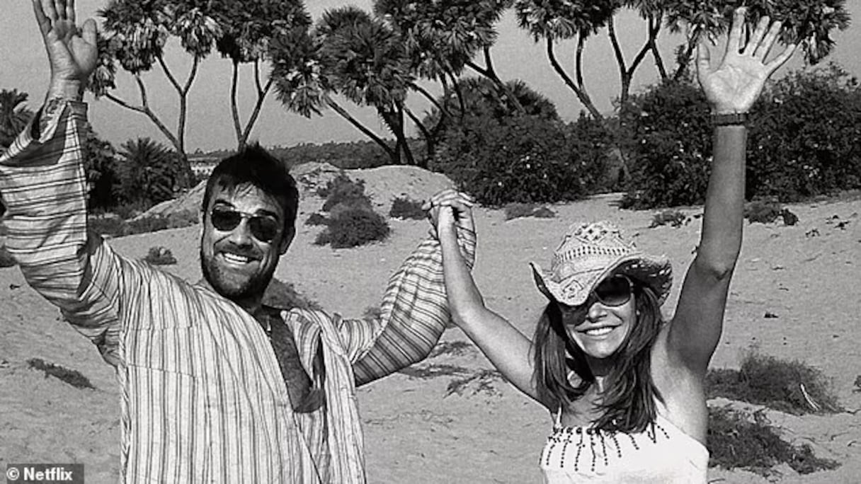 Robbie Williams et Ayda Fields au Maroc.