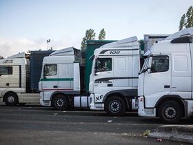 Des camions de transport international routier (TIR).