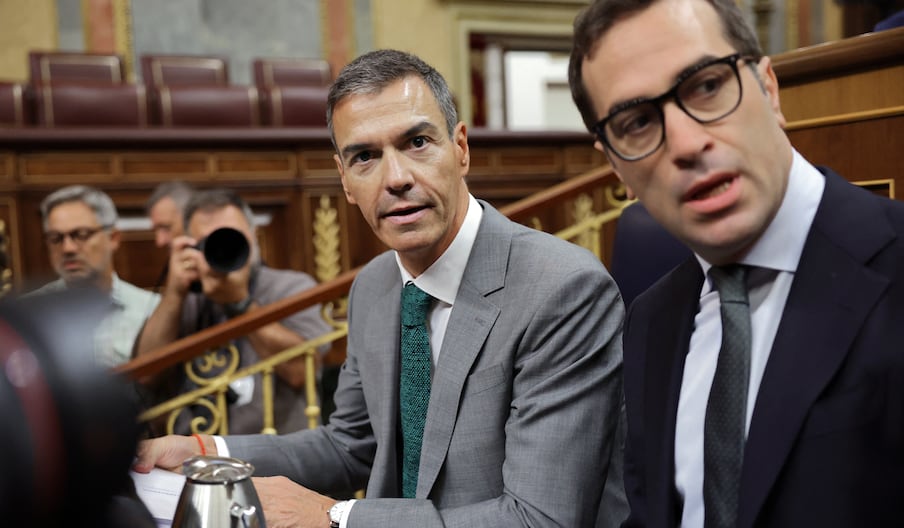 Pedro Sanchez y Carlos Cuerpo