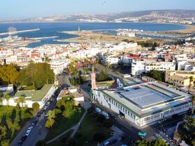 Vue aérienne de Tanger.