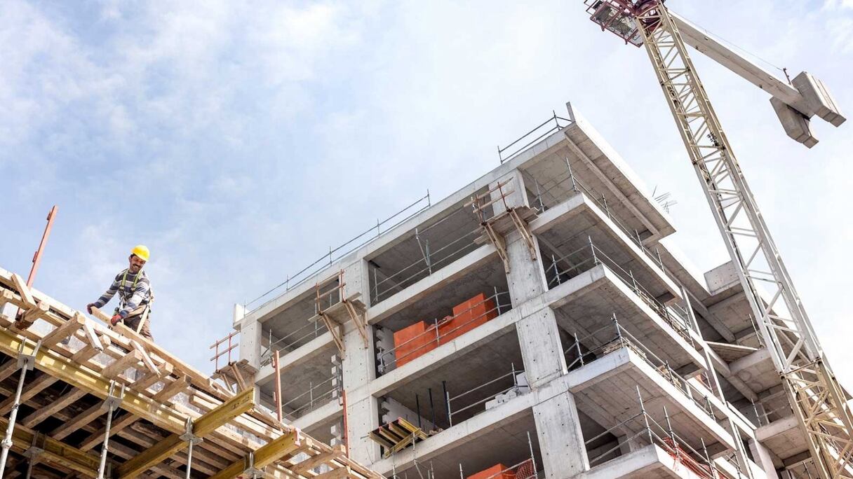 Chantier en construction.