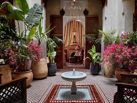 L'intérieur d'un riad du Royal Mansour Marrakech.