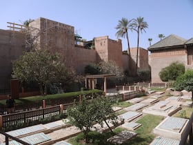 Le Palais El Badii en cours de restauration.