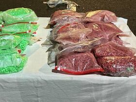 إجهاض محاولة لتهريب 173 ألف و650 قرص مخدر على متن شاحنة مسجلة بالخارج، كانت قادمة من أحد الموانئ الأوروبية.