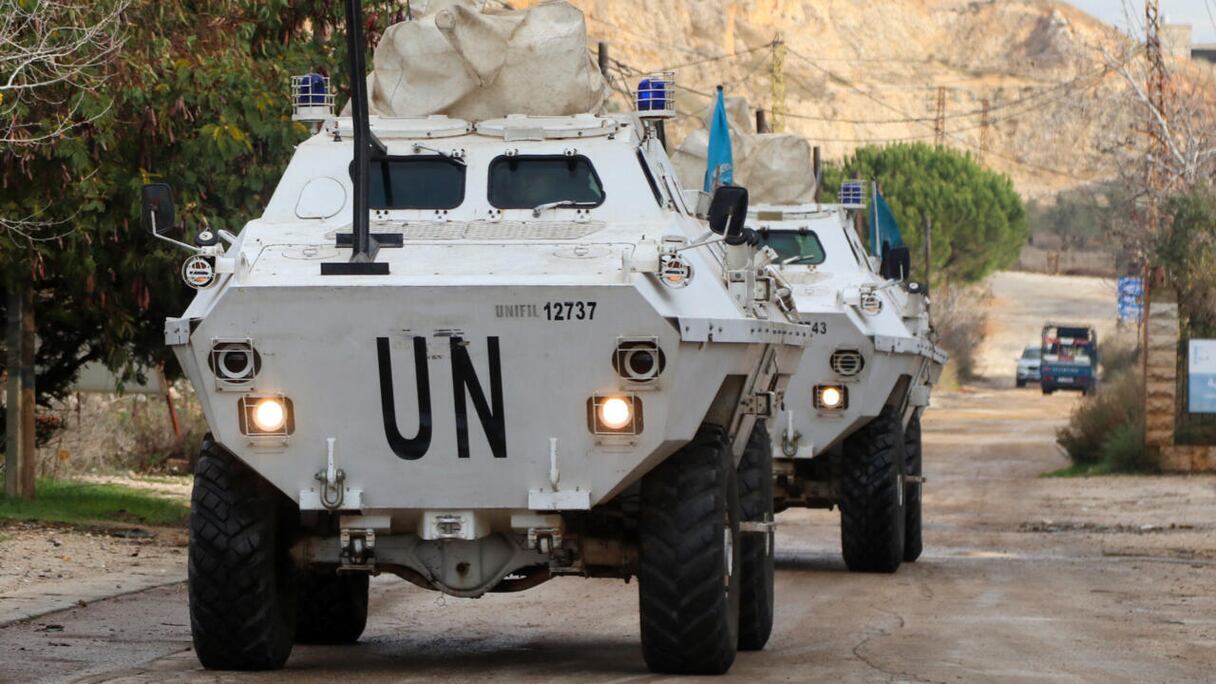 Un véhicule de l'ONU.
