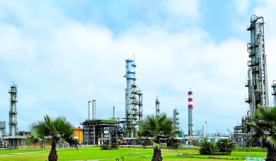 La raffinerie Samir à Mohammedia, filiale du groupe Corral Petroleum Holdings AB.