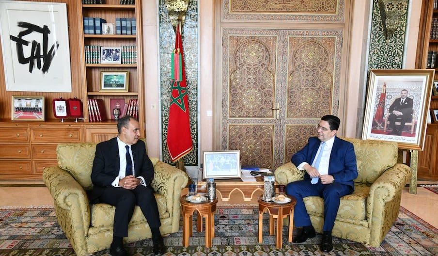 Nasser Bourita et son homologue égyptien Badr Abdelatty.