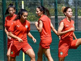 Les Lionnes de l'Atlas en plein entraînement.