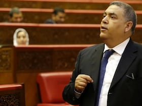 Abdelouafi Laftit, ministre de l'Intérieur, lors de la séance des questions orales à la Chambre des conseillers, mardi 6 décembre 2022.