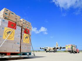 Une partie de l'aide marocaine acheminée à la population de Gaza.