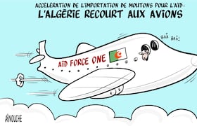 Le dessin de Ghilas Aïnouche.