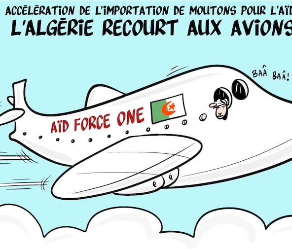 Le dessin de Ghilas Aïnouche.