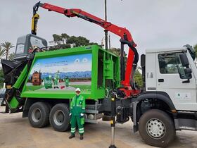 Un véhicule de la société Mecomar.