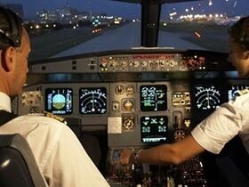 Pilote de ligne et copilote.