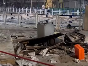 Une partie des dégâts enregistrés à Inzegane après les émeutes du mardi 30 octobre 2025.