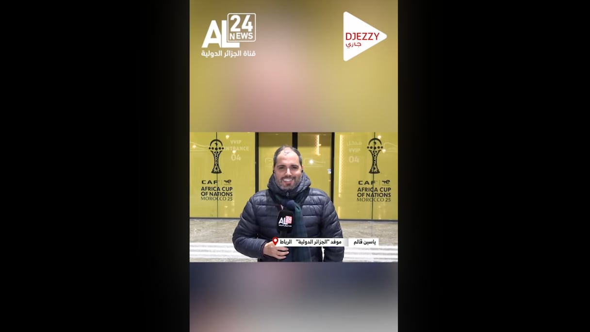 Une des correspondances de la chaîne algérienne Al24News.