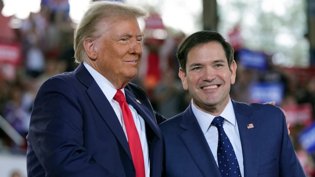 Le président élu des Etats-Unis, Donald Trump, et le sénateur républicain Marco Rubio.