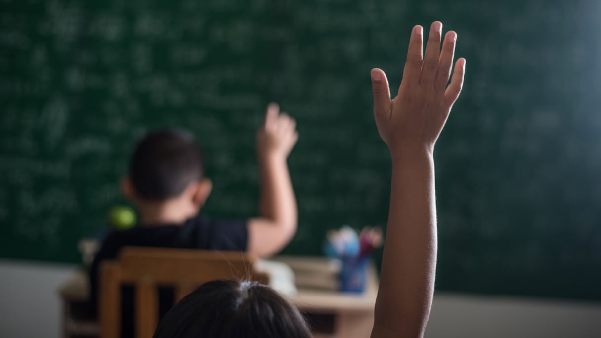 Des élèves du cycle primaire, en classe.