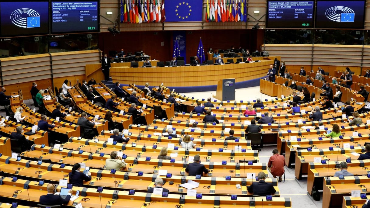 L'hémicycle du Parlement européen à Bruxelles.
