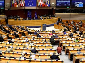 L'hémicycle du Parlement européen à Bruxelles.