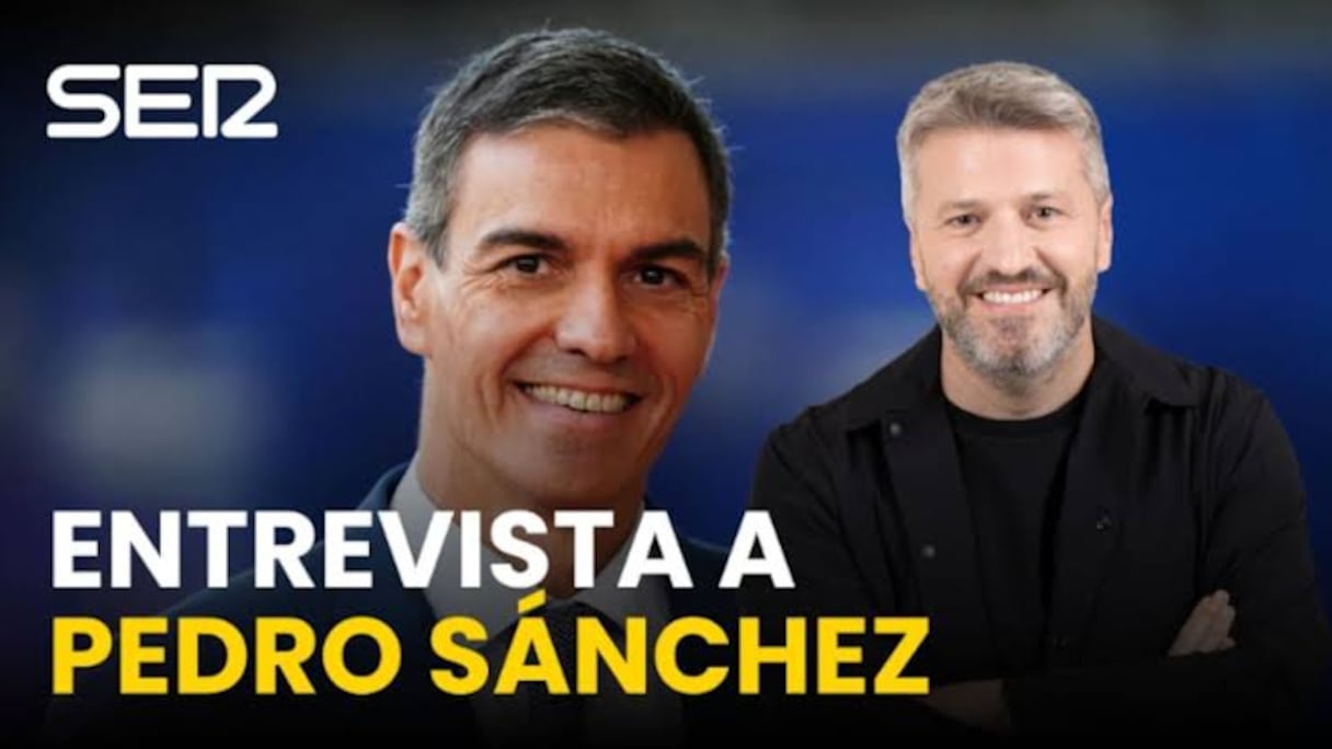 Pedro Sánchez sur Cadena SER. Source: Cadena SER.