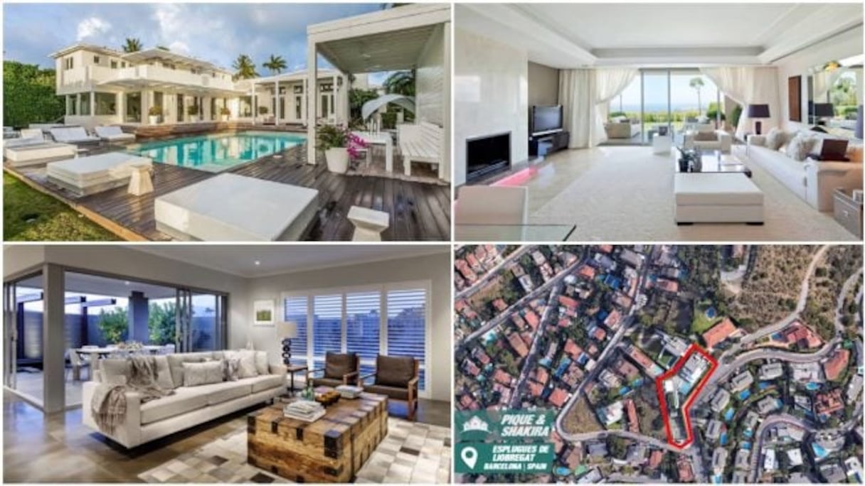 Vues de différents angles de la maison du couple Shakira-Piqué.
