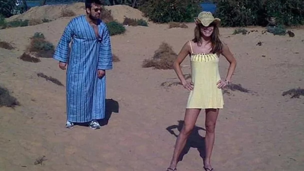 Robbie Williams et Ayda Fields au Maroc.